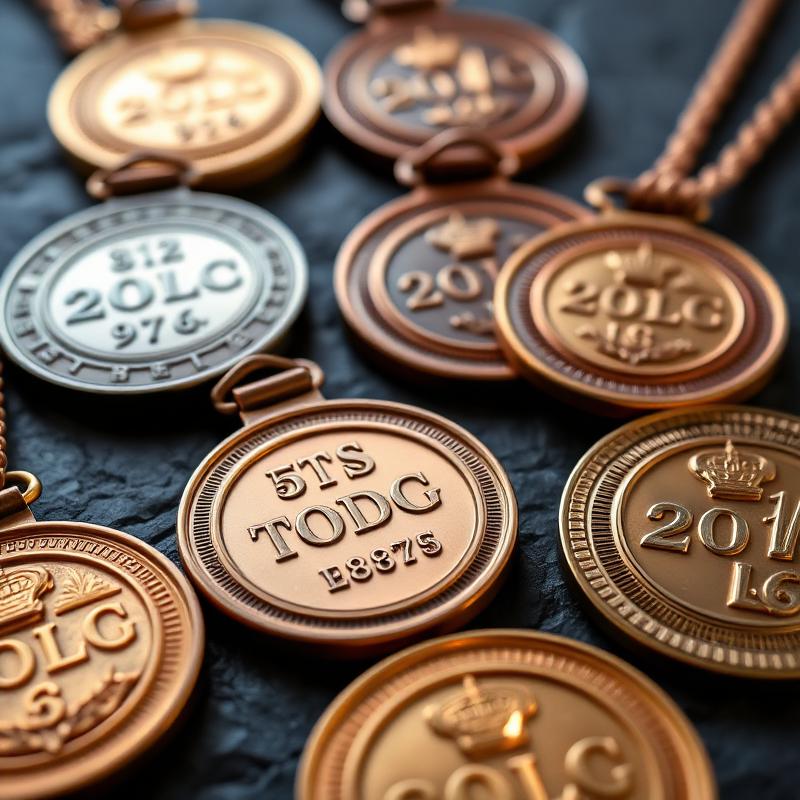 Medallas personalizadas en relieve